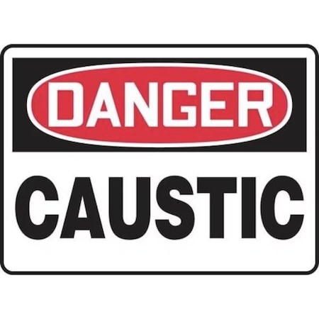 Accuform OSHA DANGER SAFETY SIGN CAUSTIC 14 in FRMCHL209XT